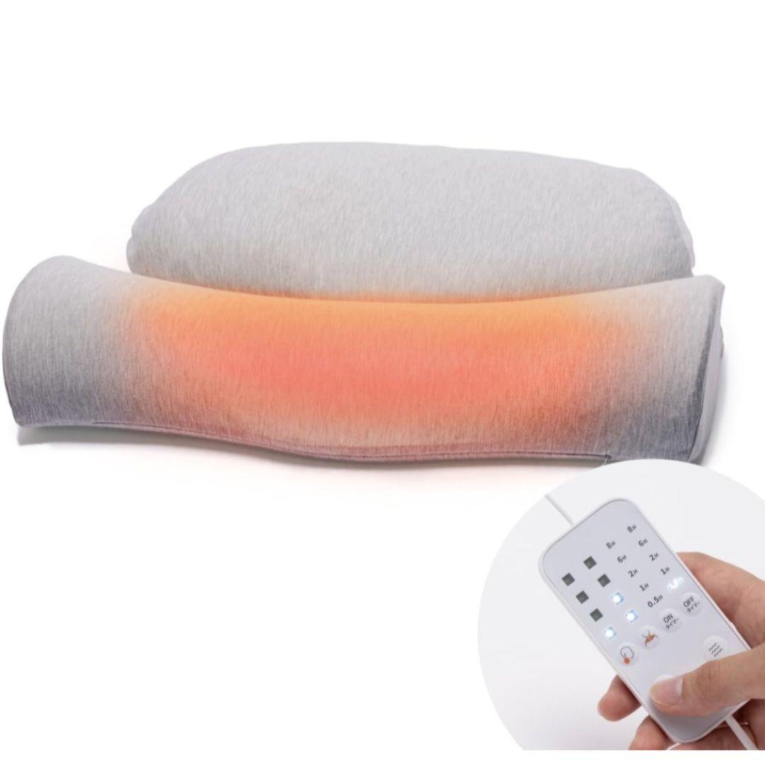 【1日のみ使用】CALQS ホッとする枕 PLUS 温め機能、振動機能付き