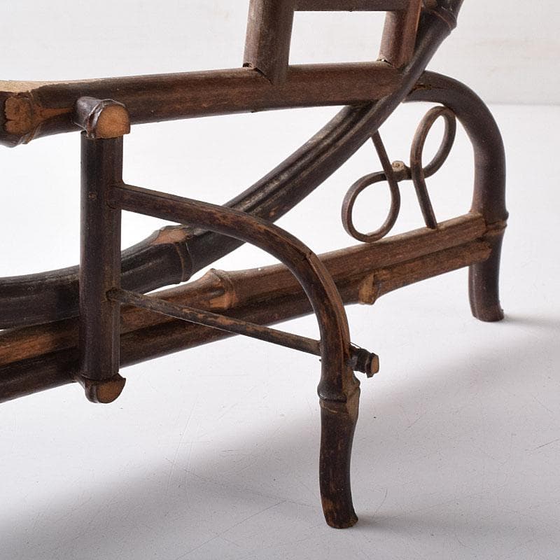 中国　古竹細工　硯屏　床飾　C　R8350