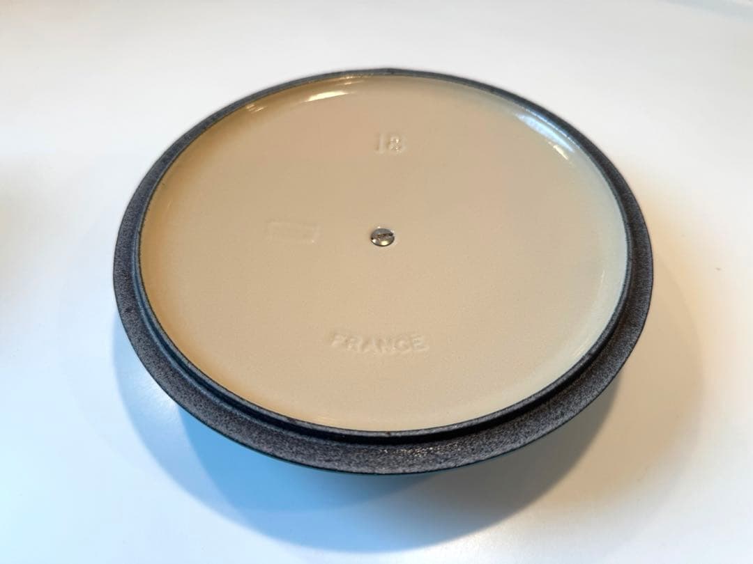 ル・クルーゼ マルミット18cmの両手鍋(ブルー)