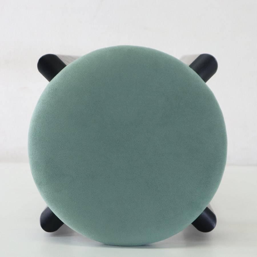 匠工芸 マッシュルームスツール S ホワイトアッシュ ブラック色/モスグリーン