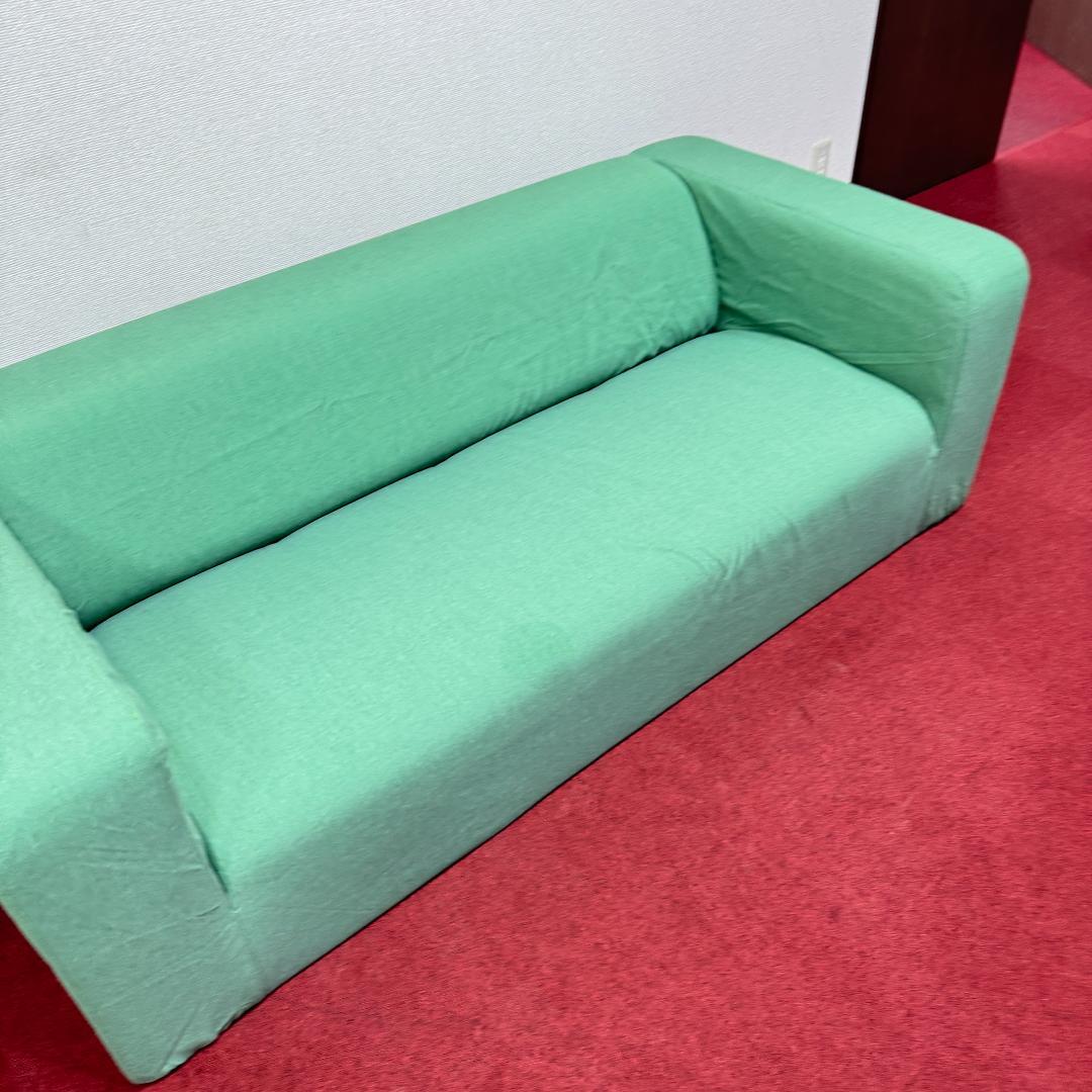 東京23区送料無料　超美品2かけソファー　可愛い緑色　洗浄/除菌済み