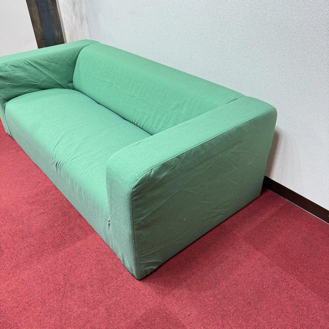 東京23区送料無料　超美品2かけソファー　可愛い緑色　洗浄/除菌済み