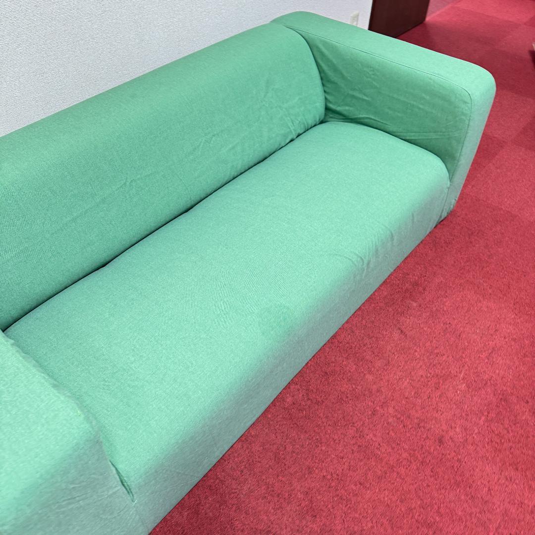 東京23区送料無料　超美品2かけソファー　可愛い緑色　洗浄/除菌済み