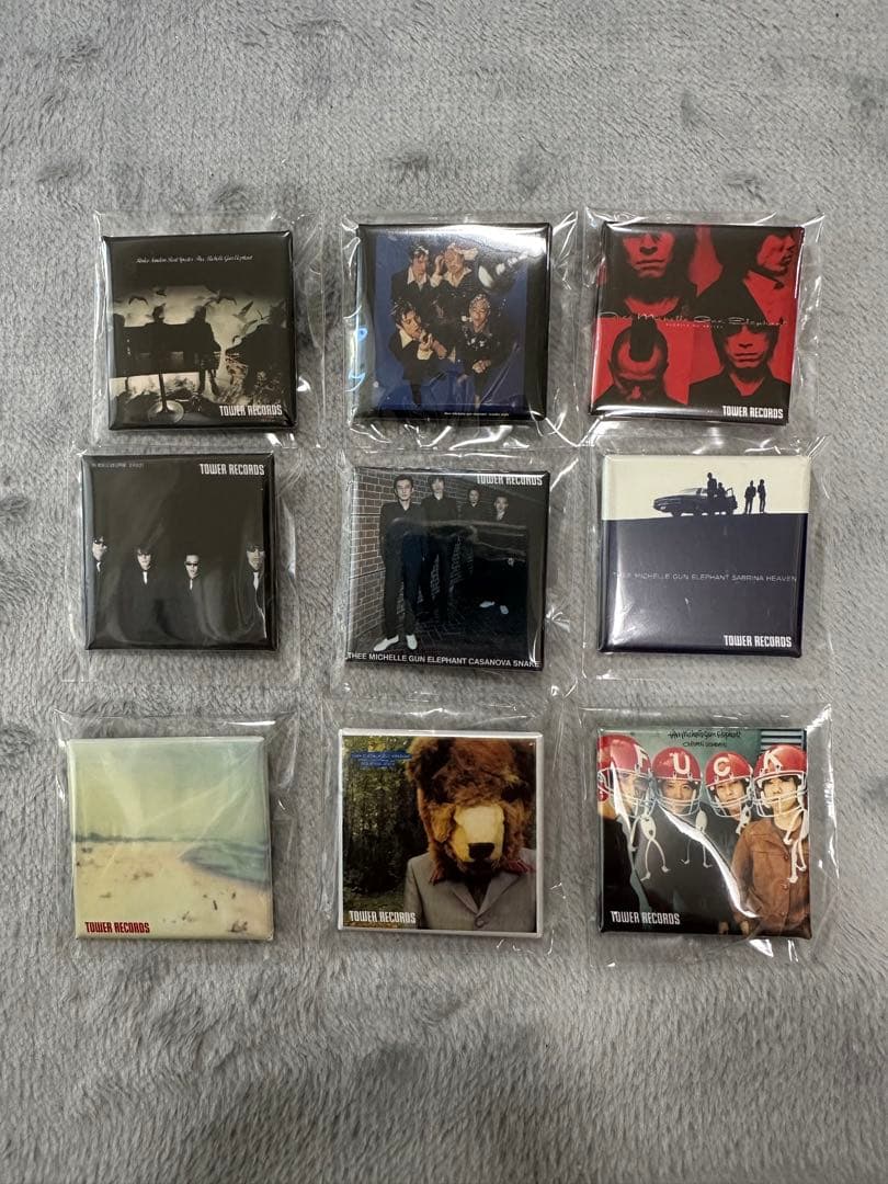 THEE MICHELLE GUN ELEPHANT 特典 スクエア 缶バッジ BLANKEY JET CITY