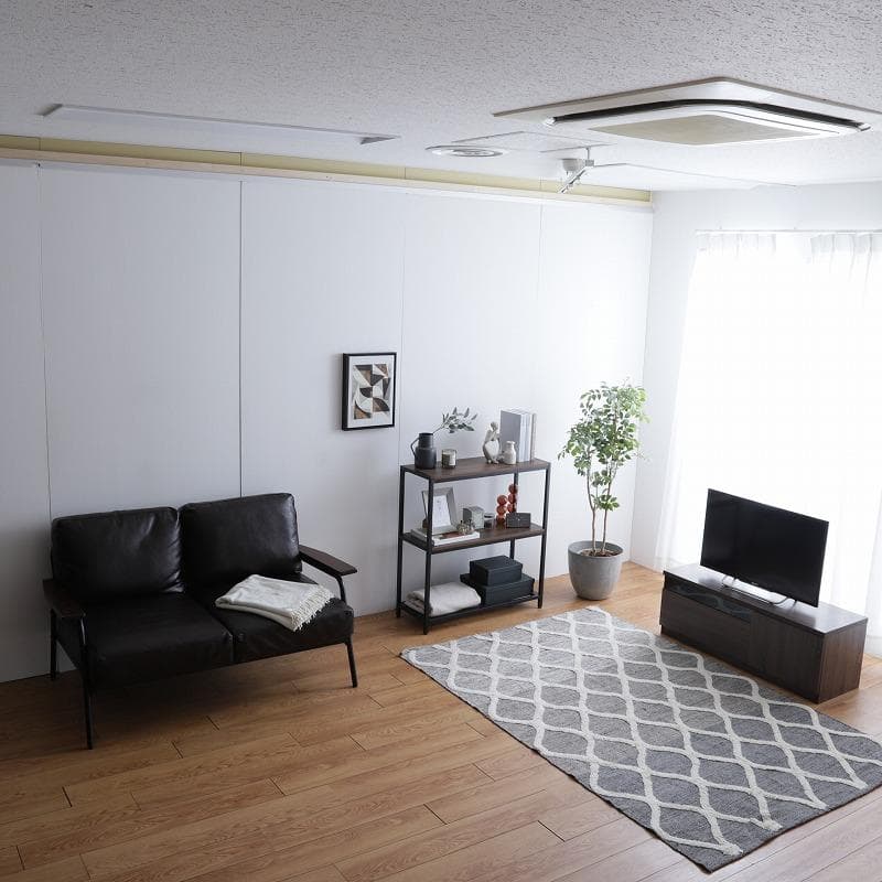 《新品・送料無料》【幅80cm】 Kyle アイアンラック3段