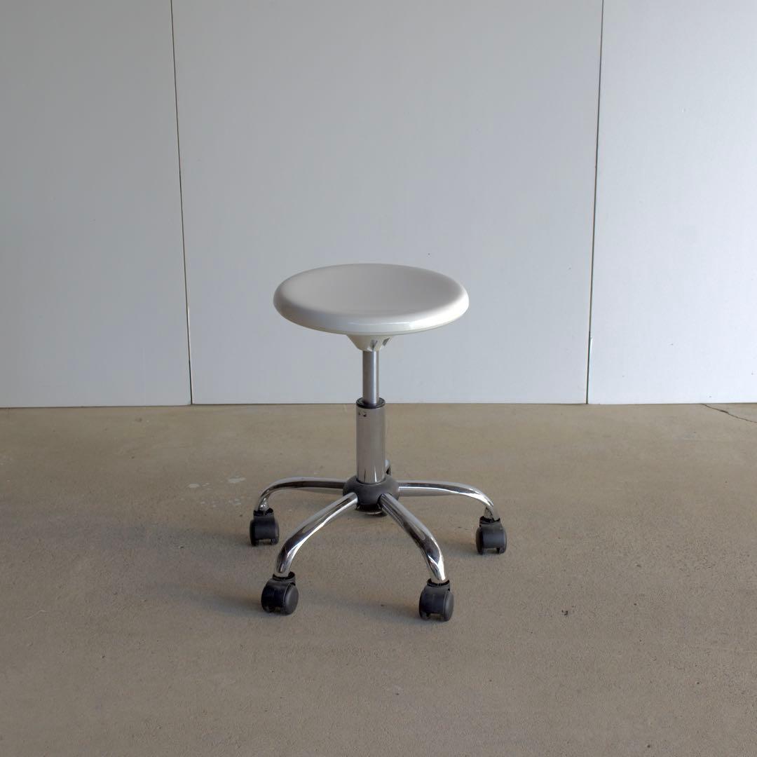 スツール　キャスター　ミッドセンチュリー　ポストモダン　スペースエイジ