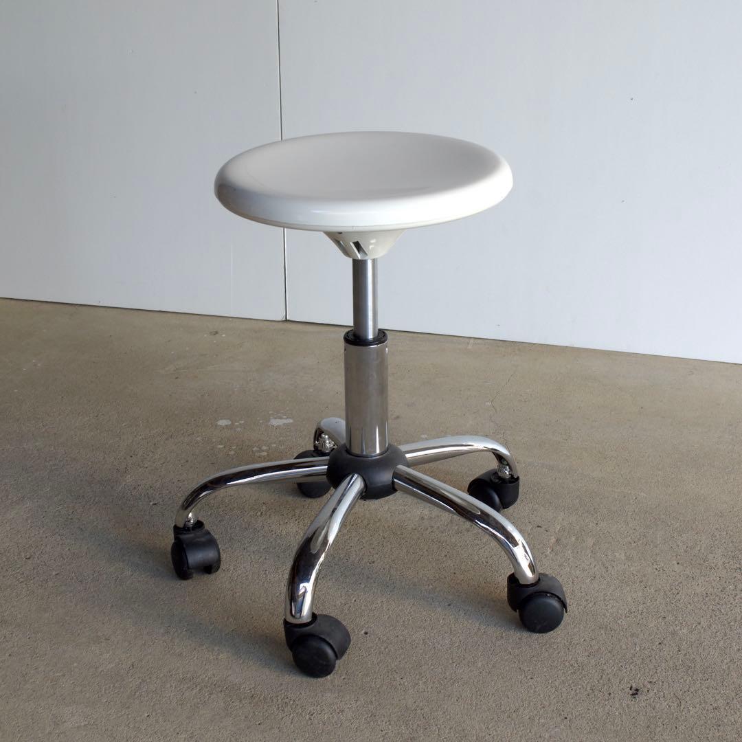 スツール　キャスター　ミッドセンチュリー　ポストモダン　スペースエイジ