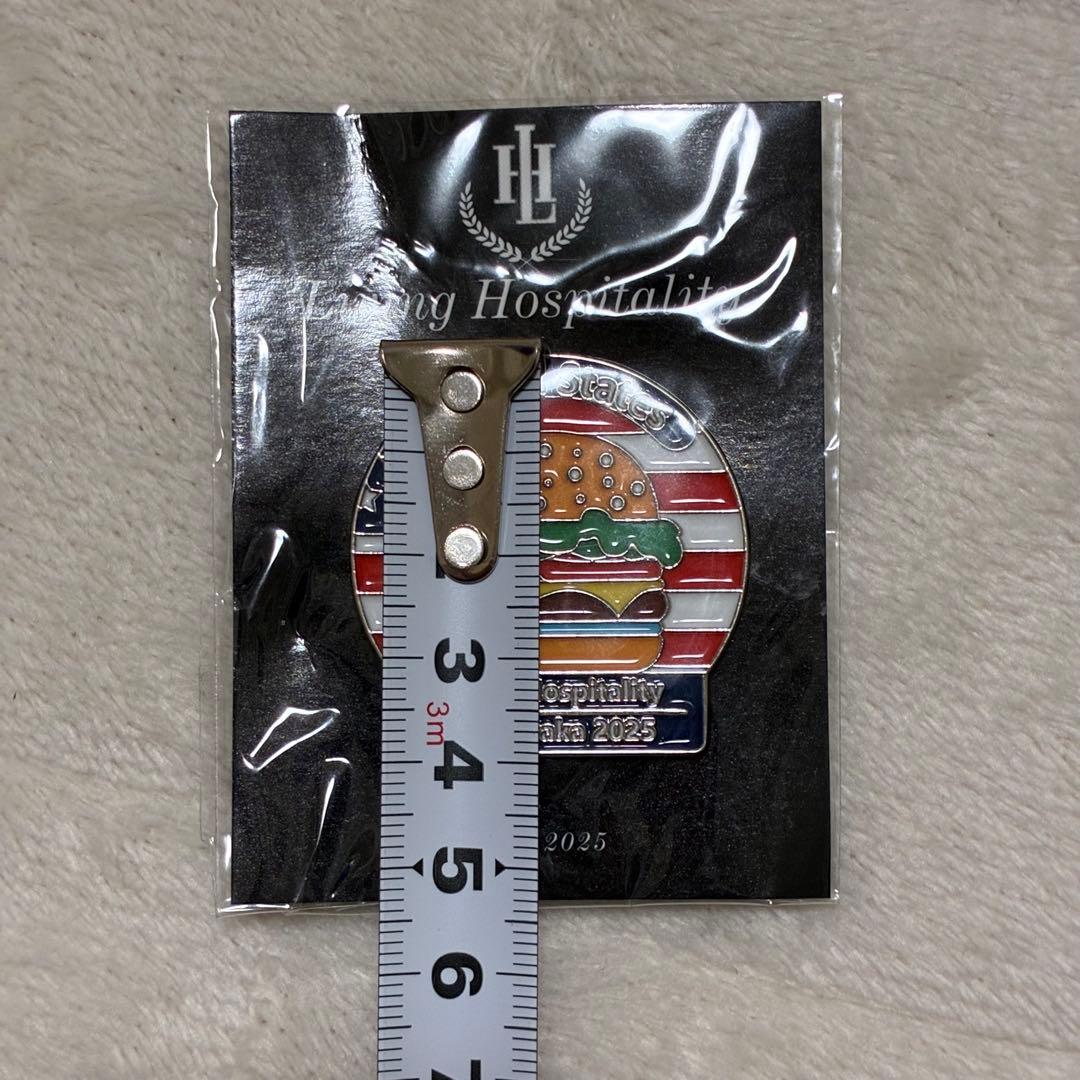 万博 Living Hospitalit ピンバッジ アメリカ館 ハンバーガー