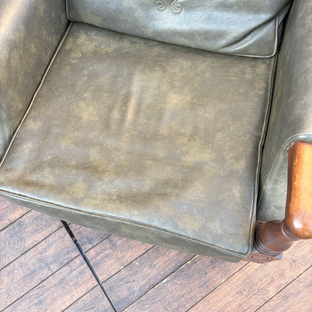 ② 昭和レトロ ヴィンテージ マルニ木工 一人掛けソファ アームチェア ラウンジ