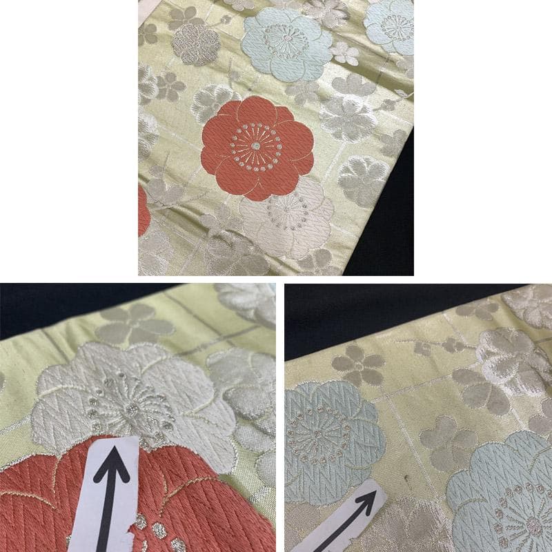 510aj11■ハーフ成人式 卒業式 女児 着物&袋帯&長襦袢 束ね熨斗■美品