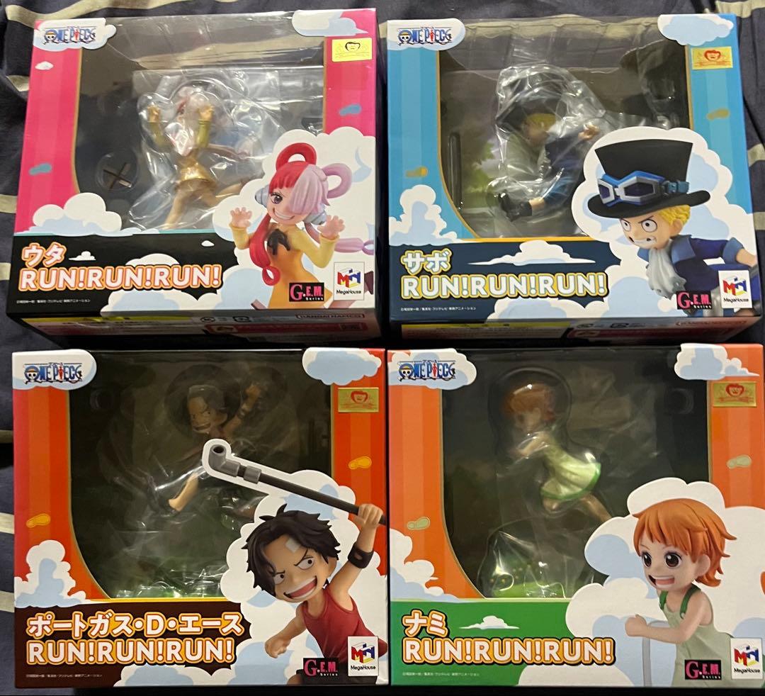 【新品未開封】GEM RUN!RUN!RUN! エース&ナミ&ウタ&サボ