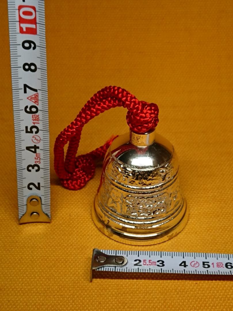 【美品】仏教美術　鈴　ベル　銅製　置物　インテリア　工芸品　美術品　A1669