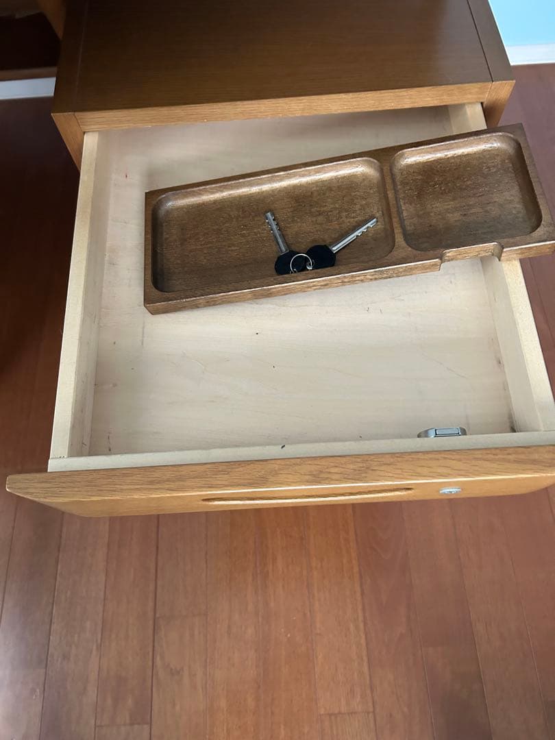 カリモク　学習机セット 4-2 袖机