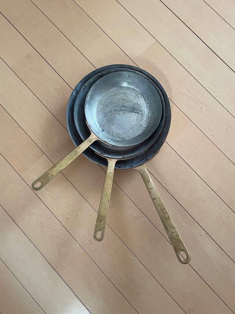 銅製フライパン　3点セット