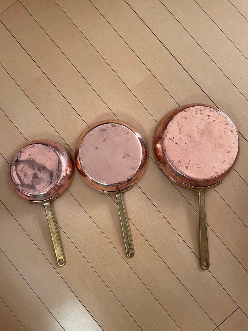 銅製フライパン　3点セット