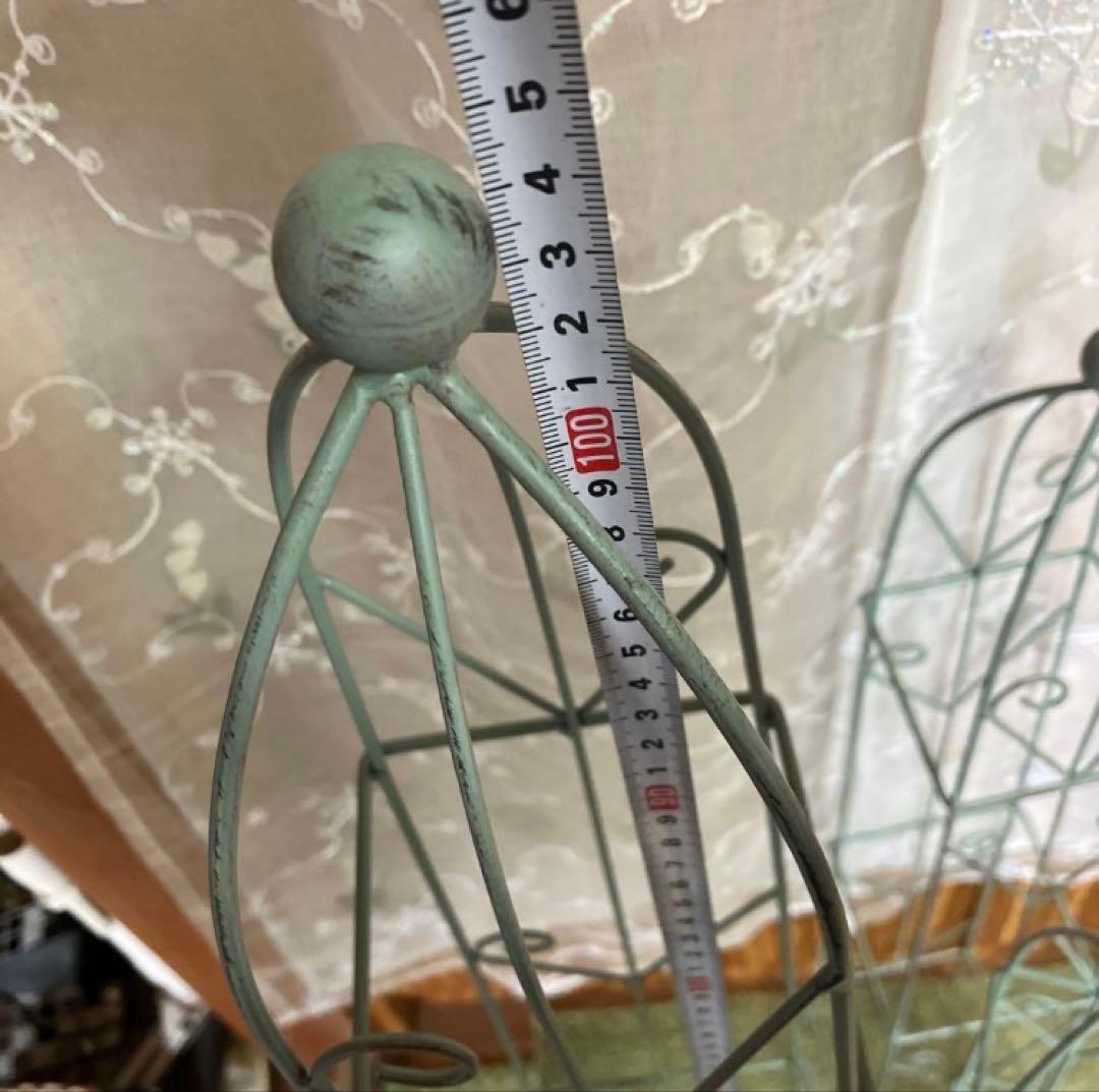 アイアン製ミニオベリスク　3個セット　アンティーク風ガーデンオーナメント　雑貨