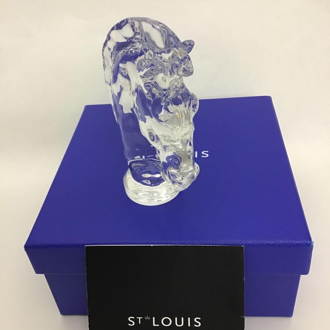‼️最終値下げ‼️❣️美品❣️ ST LOUIS サンルイ　クリスタル 馬の頭 彫刻