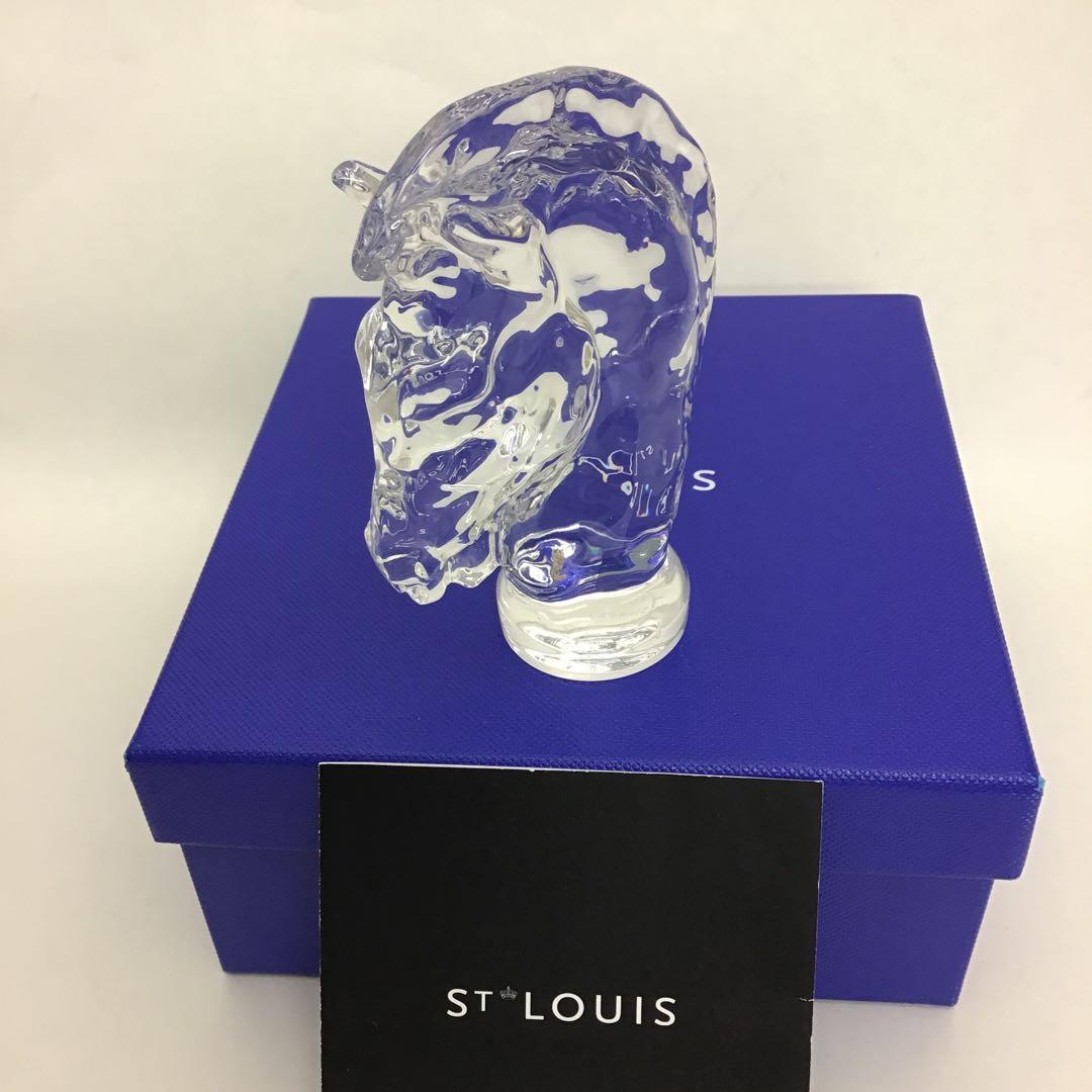 ‼️最終値下げ‼️❣️美品❣️ ST LOUIS サンルイ　クリスタル 馬の頭 彫刻