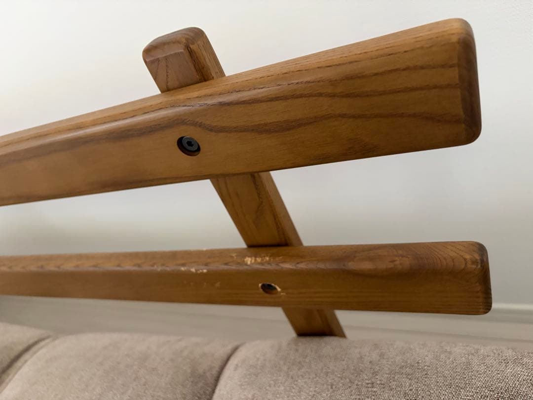 ベージュファブリックソファ 2人掛け