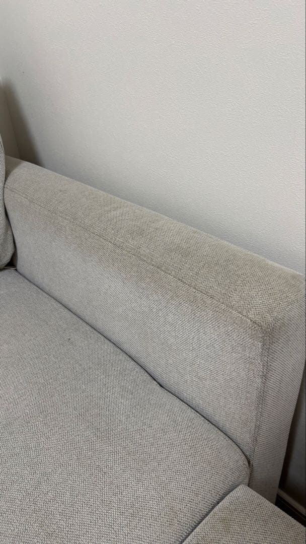 ニトリグレー L字型ソファ 収納付き