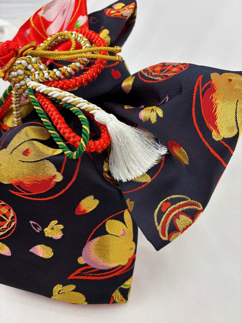 七五三　女の子　はこせこセットM　帯揚げ・しごき付き《子供497》#江戸小もーん