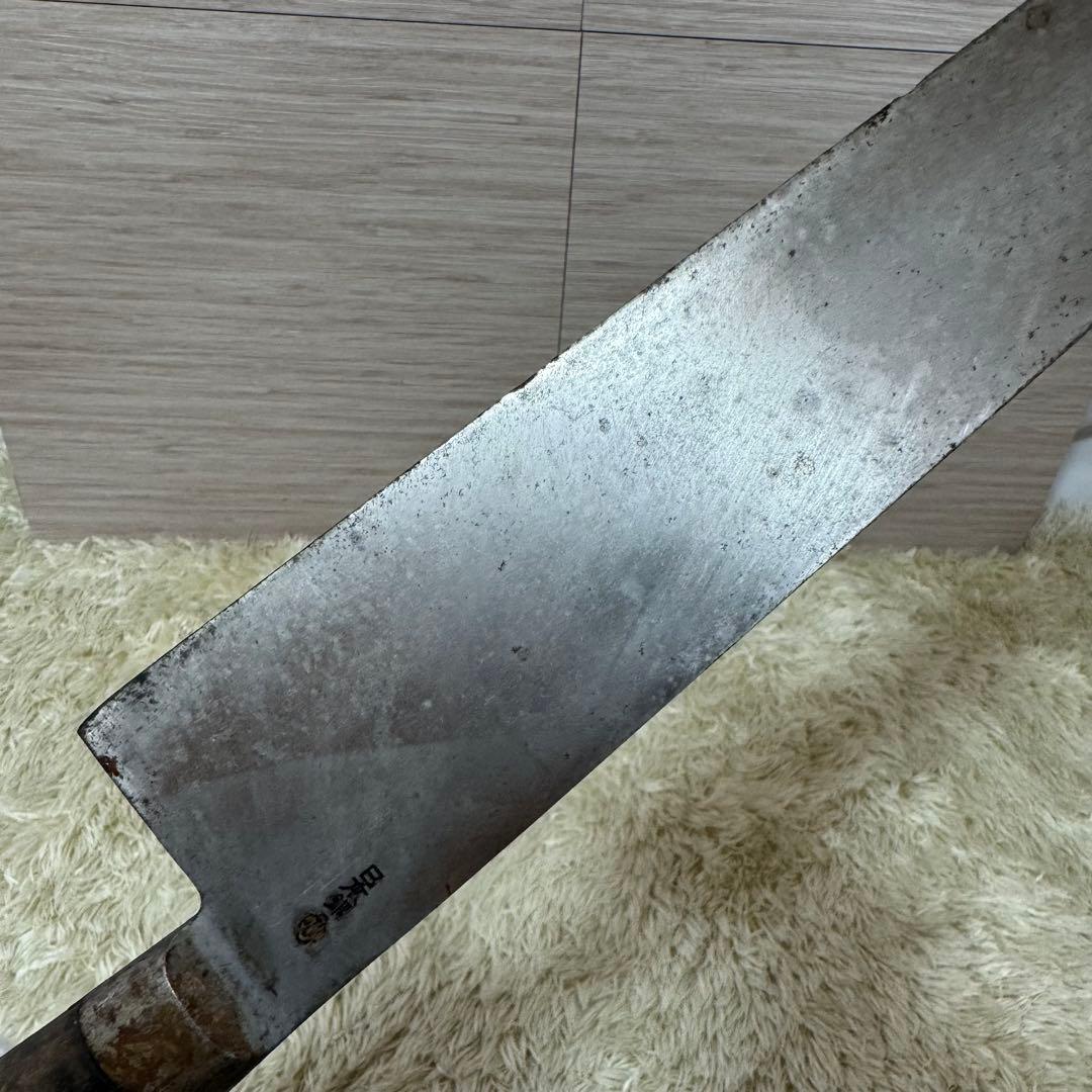 包丁　正広作　大型　牛刀　全長46㎝ 刃渡32㎝