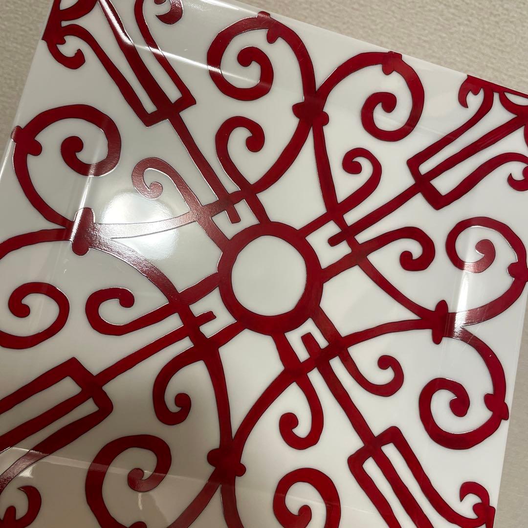 エルメス　ガダルキヴィール　スクエアプレート　デザートプレート　19.5cm