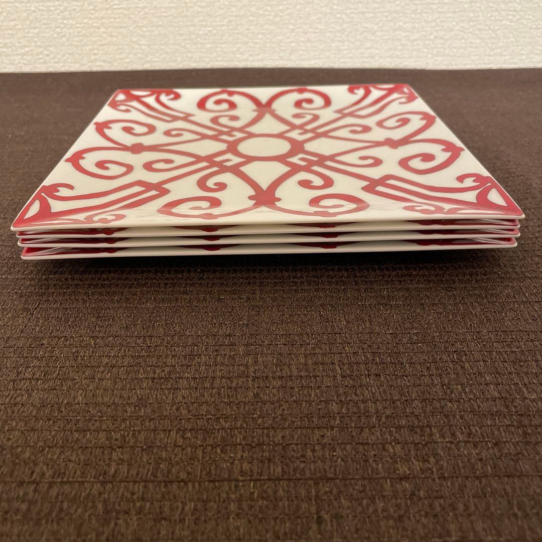 エルメス　ガダルキヴィール　スクエアプレート　デザートプレート　19.5cm