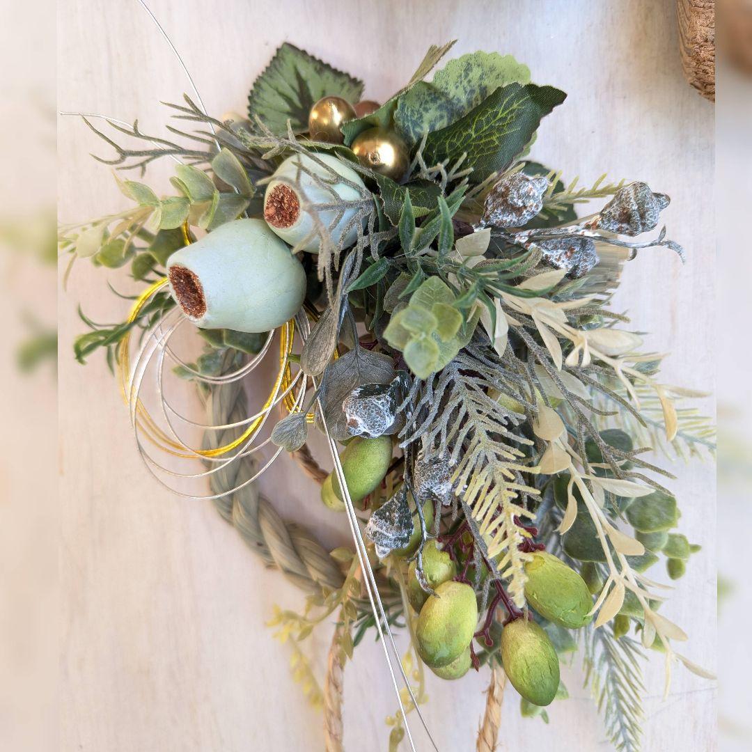 専用＊迎春2026 ベルガムナッツ&オリーブ 正月飾り(フェイク) - メルカリ