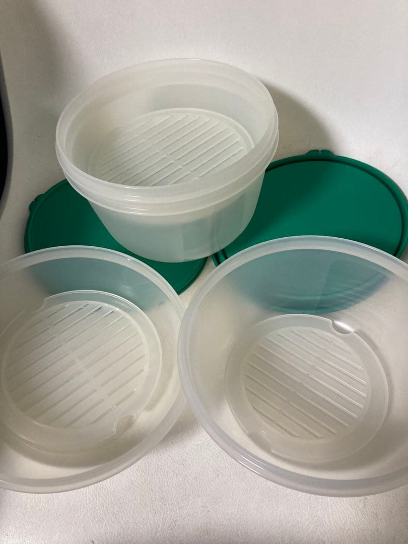 タッパーウェアストレーナー小中大保存ボウル