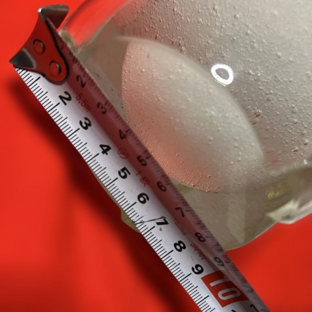 セール中‼️イワタガラス フラワーベース 透明ガラス、白色、金色 吹き