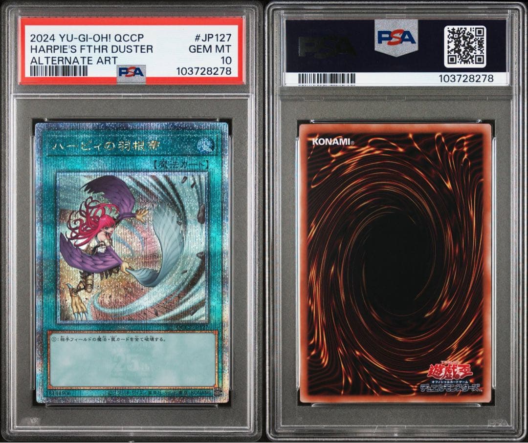 鑑定品 PSA10 】 極美品 ハーピィの羽根帚 25th クオシク 絵違い