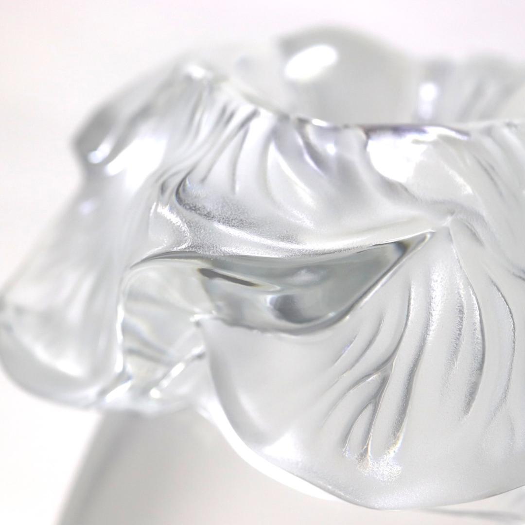 ラリック 花瓶 セントバーツ フラワーベース 花 フロステッド