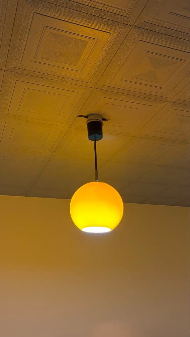 ビンテージ照明　ペンダントライト　スペースエイジ　レトロポップ　昭和レトロ