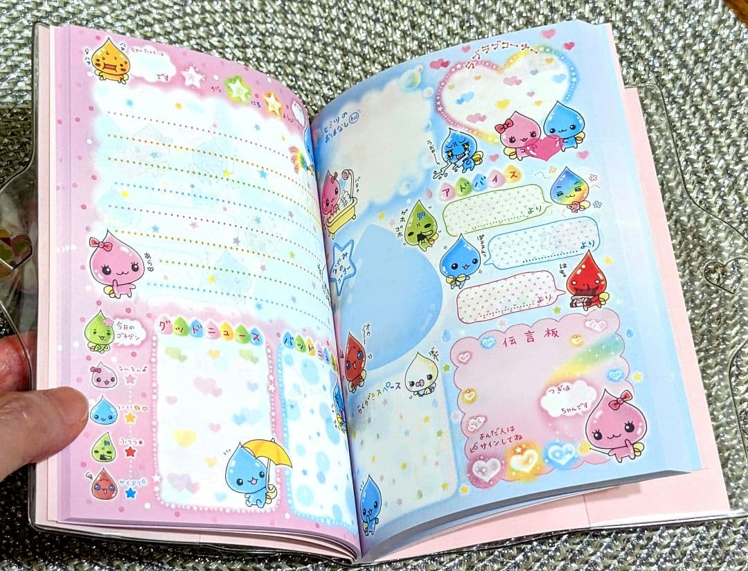 平成レトロ しずくちゃん 交換ノート 鍵付き カバー 缶バッチ 希少 Q