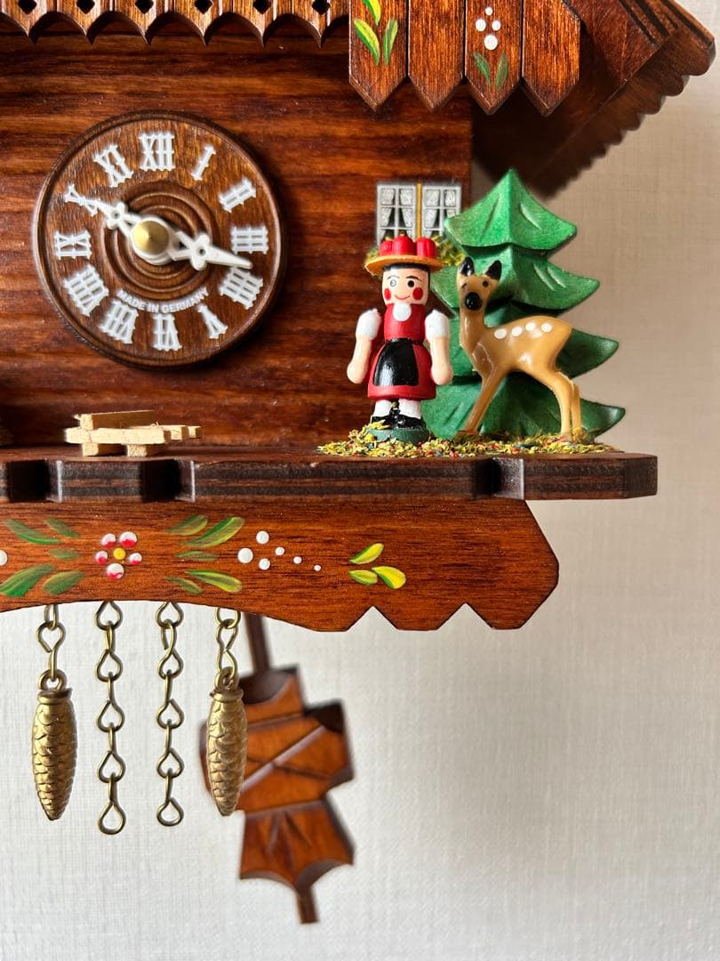 【美品】ドイツ製　クックリーノ シュヴァルツヴァルド　振り子時計　カッコー時計