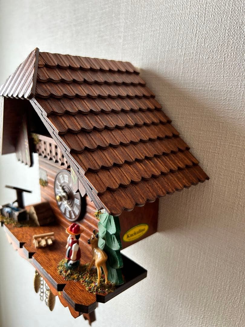 【美品】ドイツ製　クックリーノ シュヴァルツヴァルド　振り子時計　カッコー時計