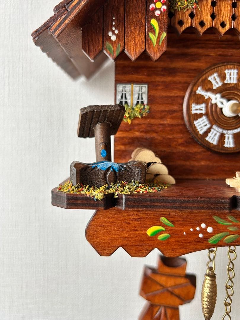 【美品】ドイツ製　クックリーノ シュヴァルツヴァルド　振り子時計　カッコー時計