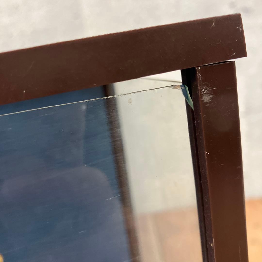 昭和レトロ 餅つきウサギ 兎 お月見 十五夜 満月 ショーケース入り 置物 飾り