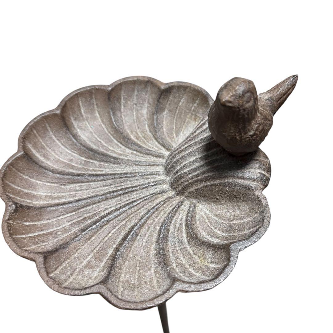 小鳥モチーフ 鋳物バードフィーダー ガーデン