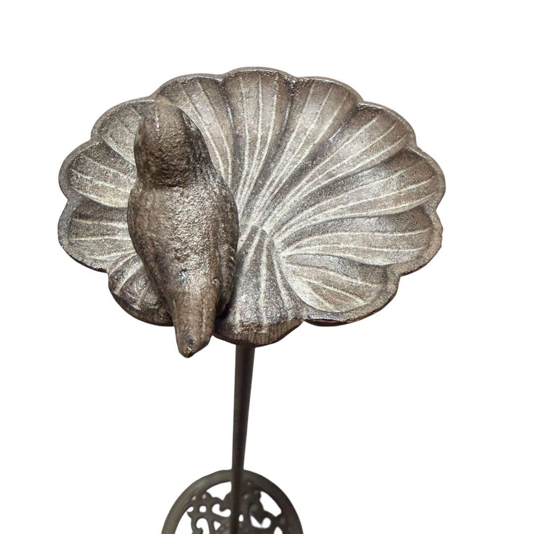 小鳥モチーフ 鋳物バードフィーダー ガーデン