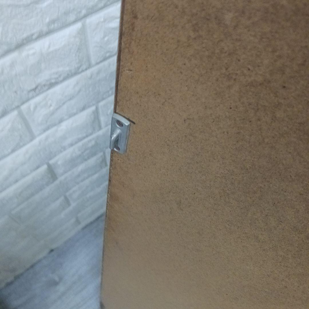 B ヴィンテージ*ウッドフレーム ウォール パブ ミラー*木枠 壁掛け鏡*