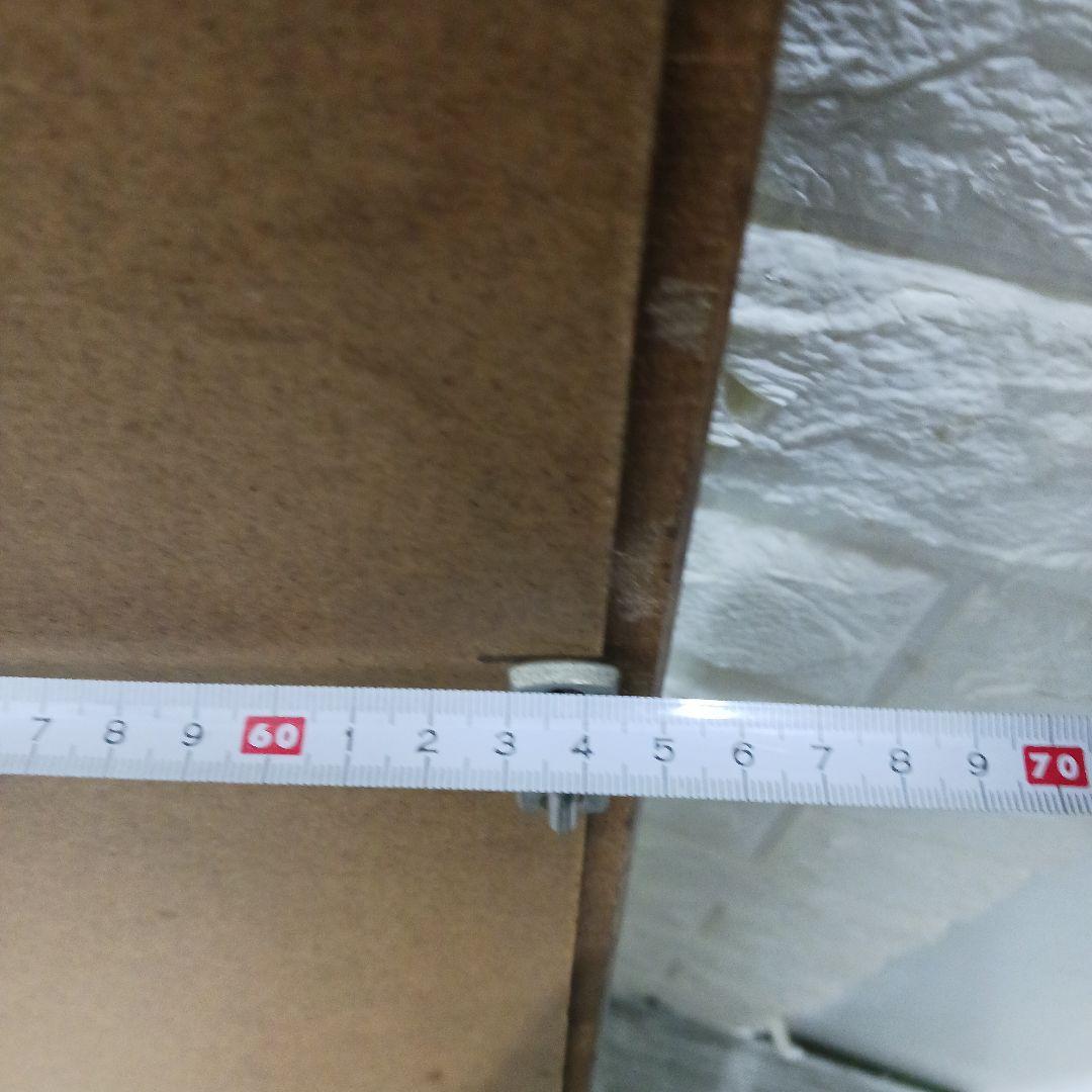 B ヴィンテージ*ウッドフレーム ウォール パブ ミラー*木枠 壁掛け鏡*