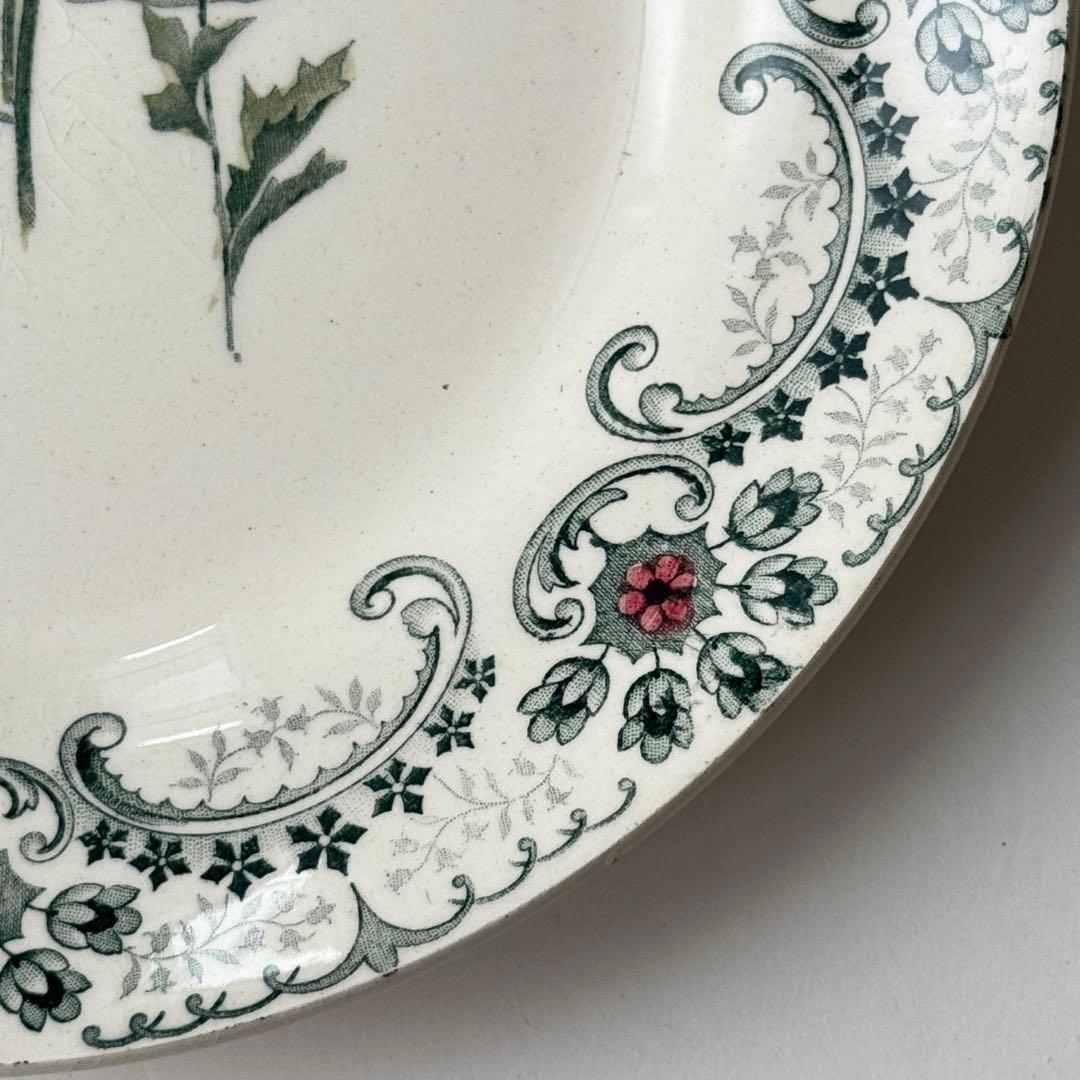 希少　美品　フランスアンティーク　ジョワジールロワ　切り花　平皿