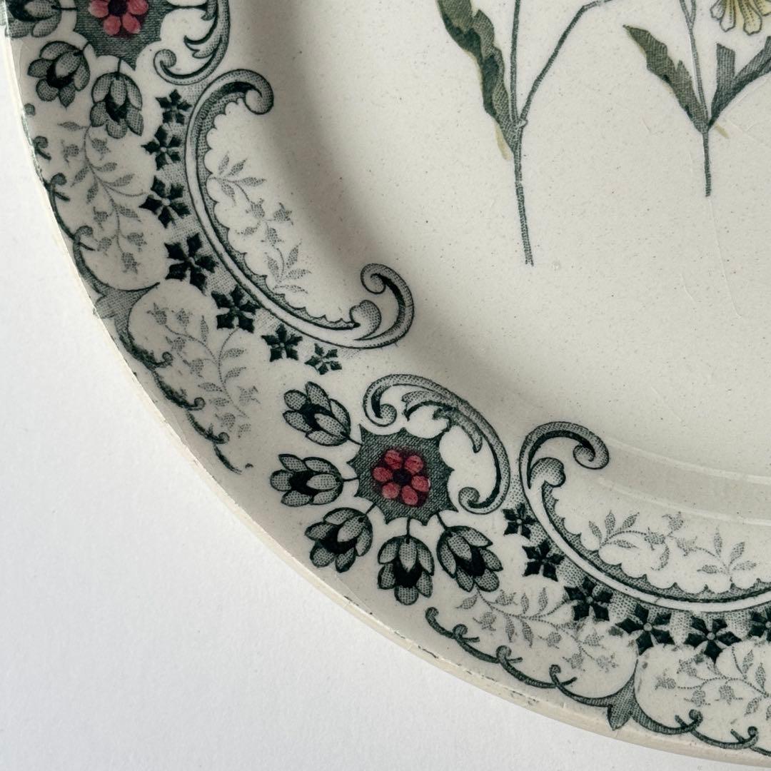 希少　美品　フランスアンティーク　ジョワジールロワ　切り花　平皿