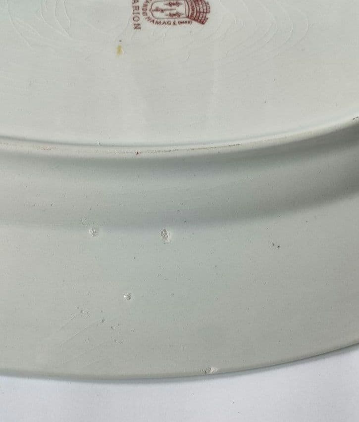 希少　美品　サンタマン　MARION 　オーバル皿　フランスアンティーク