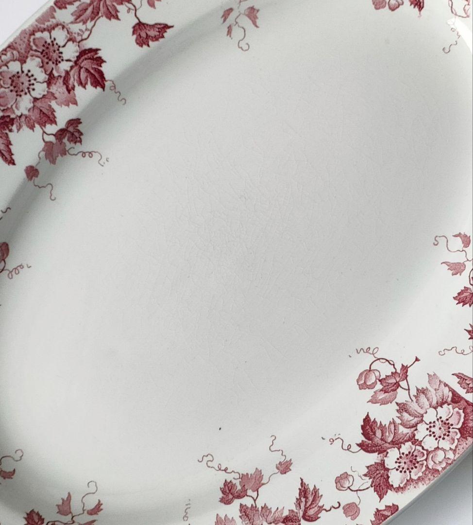 希少　美品　サンタマン　MARION 　オーバル皿　フランスアンティーク