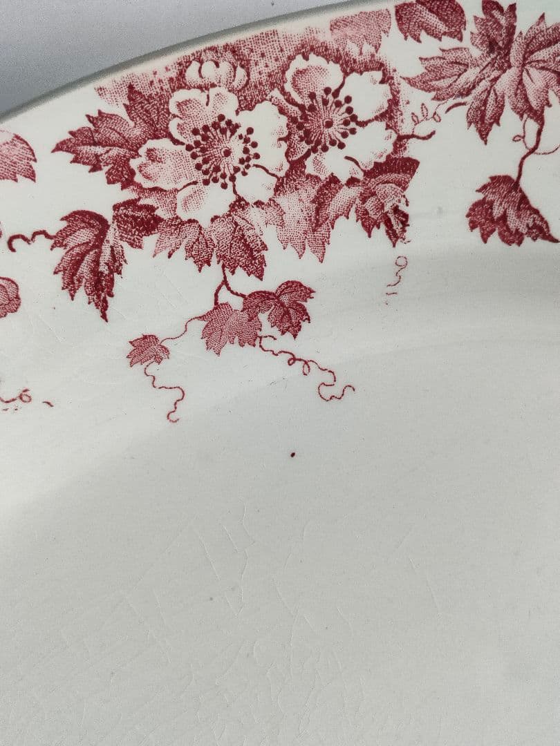 希少　美品　サンタマン　MARION 　オーバル皿　フランスアンティーク