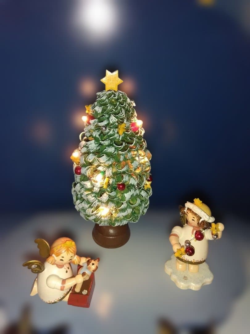 ドイツ　ザイフェン　ローテンブルク天体　間奏曲　天使の置物 LED