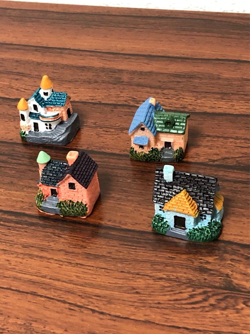 可愛すぎるお家4軒セット❤️インテリア置物❤️苔テラリウムなどに